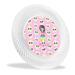 Kids Sugar Skulls Plastic Party Dinner Plates - 10" (Personalized)
