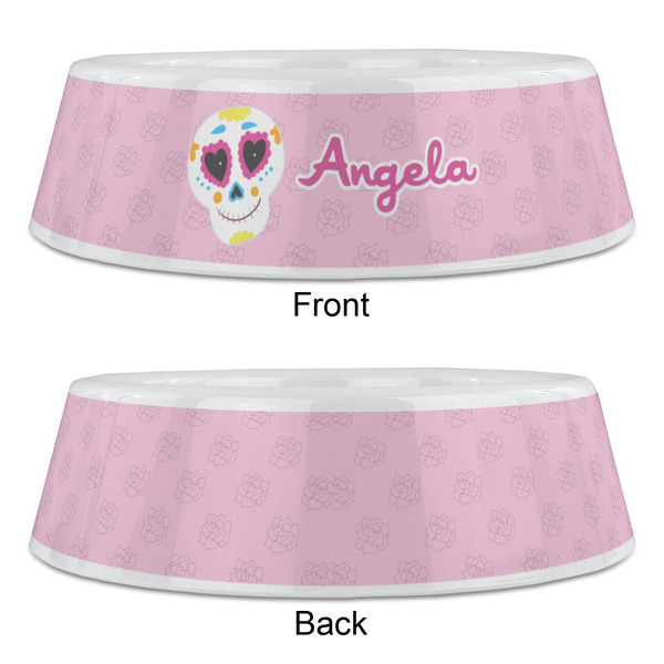 Kids Sugar Skulls Plastic Pet Bowls - Large - APPROVAL