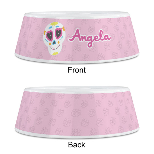 Kids Sugar Skulls Plastic Pet Bowls - Medium - APPROVAL