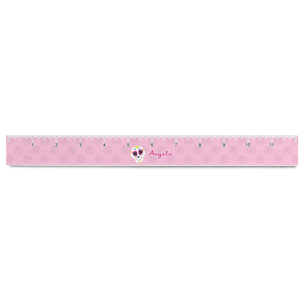 Kids Sugar Skulls Plastic Ruler - 12" - FRONT