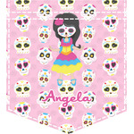 Kids Sugar Skulls Iron On Faux Pocket (Personalized)