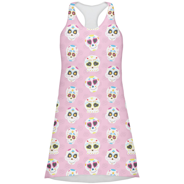 Custom Kids Sugar Skulls Racerback Dress - Large