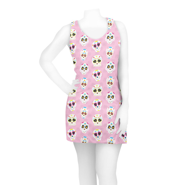 Kids Sugar Skulls Racerback Dress - On Model - Front