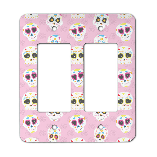 Custom Kids Sugar Skulls Rocker Style Light Switch Cover - Two Switch