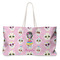 Kids Sugar Skulls Large Tote Bag with Rope Handles (Personalized)