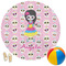 Kids Sugar Skulls Round Beach Towel (Personalized)