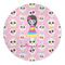 Kids Sugar Skulls 5' Round Indoor Area Rug (Personalized)