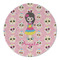 Kids Sugar Skulls Round Linen Placemat (Personalized)