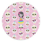 Kids Sugar Skulls Round Stone Trivet (Personalized)