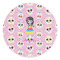 Kids Sugar Skulls Round Stone Trivet (Personalized)