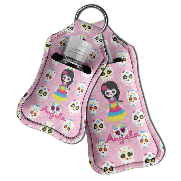 Kids Sugar Skulls Sanitizer Holder Keychain - Both in Case (PARENT)