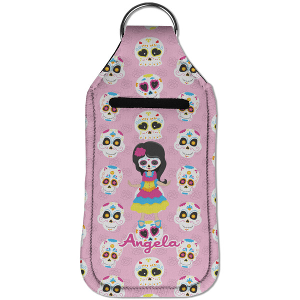 Kids Sugar Skulls Sanitizer Holder Keychain - Large (Front)