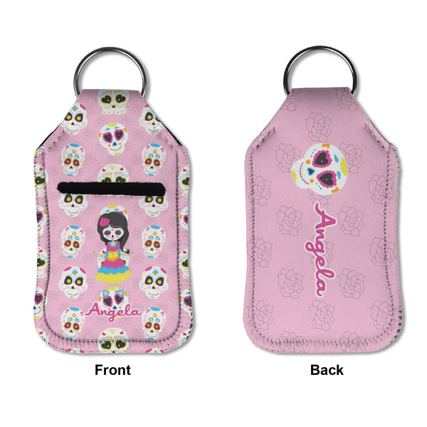Kids Sugar Skulls Sanitizer Holder Keychain - Small APPROVAL (Flat)