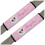 Kids Sugar Skulls Seat Belt Covers (Set of 2) (Personalized)