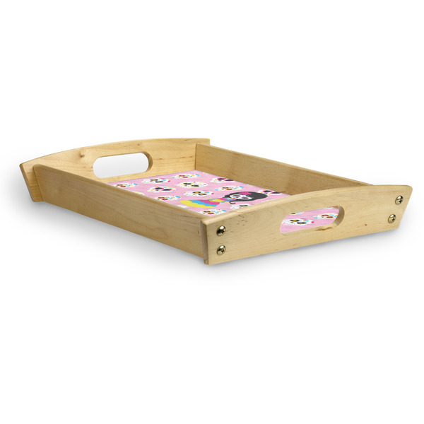 Kids Sugar Skulls Serving Tray Wood Small - Corner