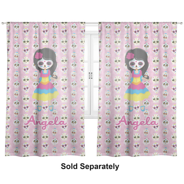 Kids Sugar Skulls Sheer Curtains