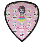 Kids Sugar Skulls Iron on Shield Patch A w/ Name or Text
