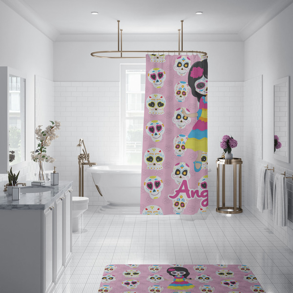 Kids Sugar Skulls Shower Curtain - 70"x83"