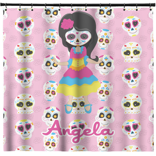 Custom Kids Sugar Skulls Shower Curtain - Custom Size (Personalized)