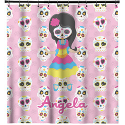 Kids Sugar Skulls Shower Curtain (Personalized)