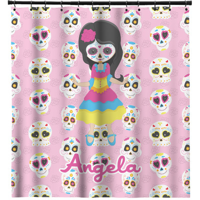 Kids Sugar Skulls Shower Curtain (Personalized)