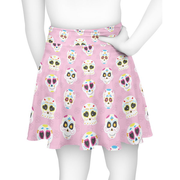 Kids Sugar Skulls Skater Skirt - Back