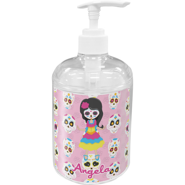 Custom Kids Sugar Skulls Acrylic Soap & Lotion Bottle (Personalized)
