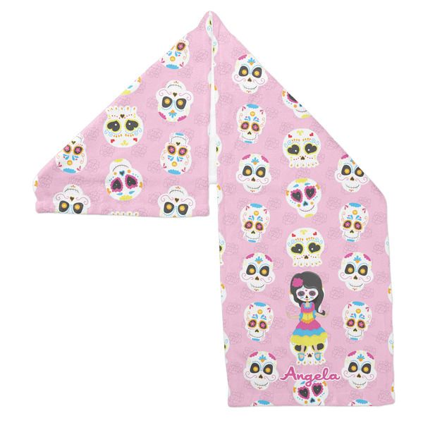 Kids Sugar Skulls Sports Towel Folded - Both Sides Showing