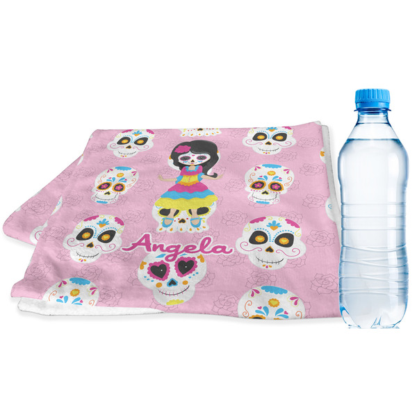 Custom Kids Sugar Skulls Sports & Fitness Towel (Personalized)