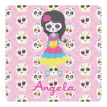Kids Sugar Skulls Square Decal - Large (Personalized)