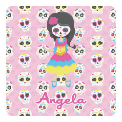 Kids Sugar Skulls Square Decal - Small (Personalized)