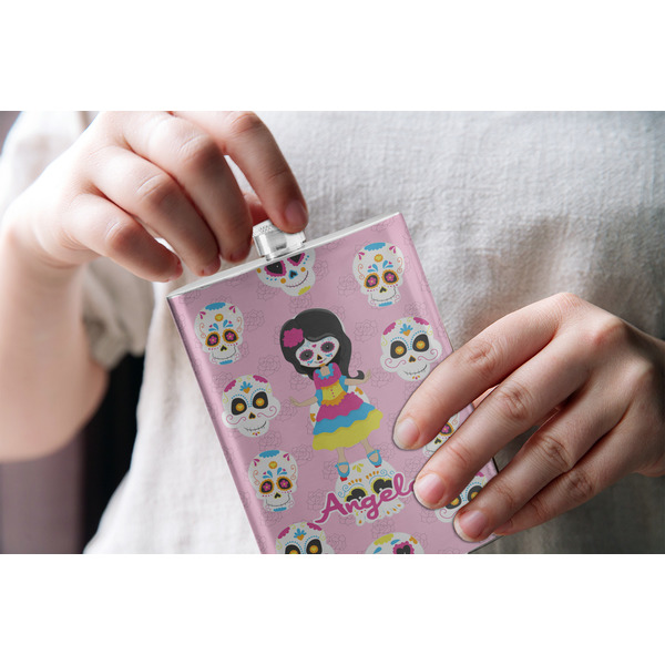 Kids Sugar Skulls Stainless Steel Flask - LIFESTYLE 1
