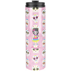 Kids Sugar Skulls Stainless Steel Skinny Tumbler - 20 oz (Personalized)