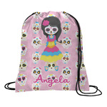 Kids Sugar Skulls Drawstring Backpack (Personalized)