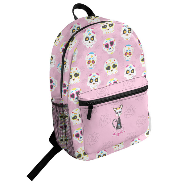 Custom Kids Sugar Skulls Student Backpack (Personalized)