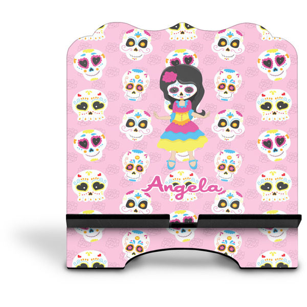 Kids Sugar Skulls Stylized Tablet Stand - Front without iPad