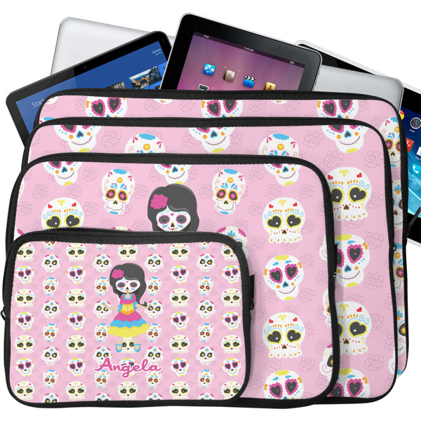 Kids Sugar Skulls Tablet & Laptop Case Sizes