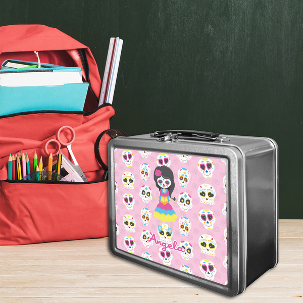 Kids Sugar Skulls Tin Lunchbox - LIFESTYLE