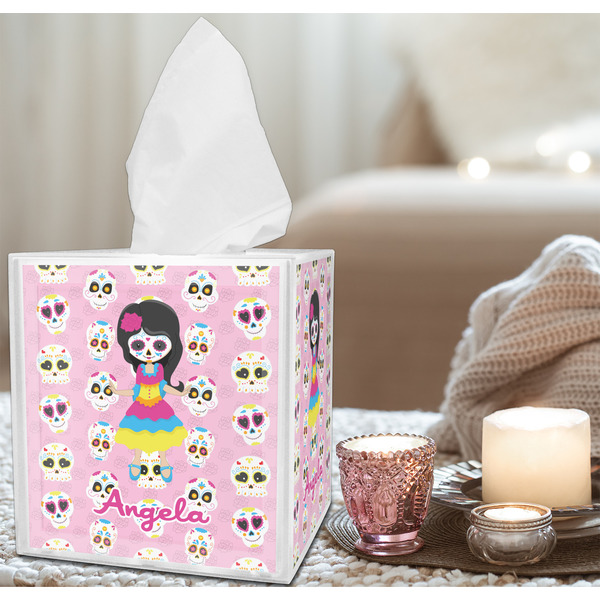 Kids Sugar Skulls Tissue Box - LIFESTYLE