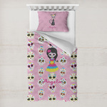 Kids Sugar Skulls Toddler Bedding Set - With Pillowcase (Personalized)
