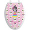 Kids Sugar Skulls Toilet Seat Decal - Elongated (Personalized)
