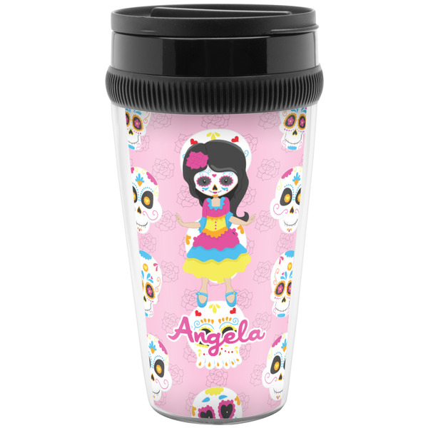 Custom Kids Sugar Skulls Acrylic Travel Mug without Handle (Personalized)