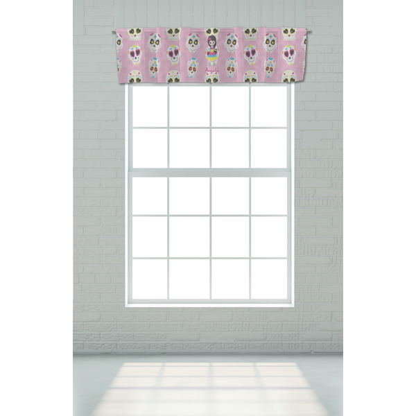 Kids Sugar Skulls Valance - On window
