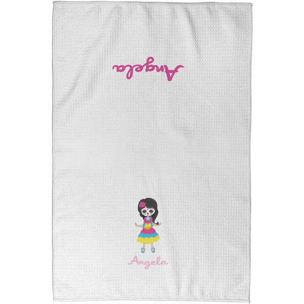 Kids Sugar Skulls Waffle Towel - Partial Print - Approval Image