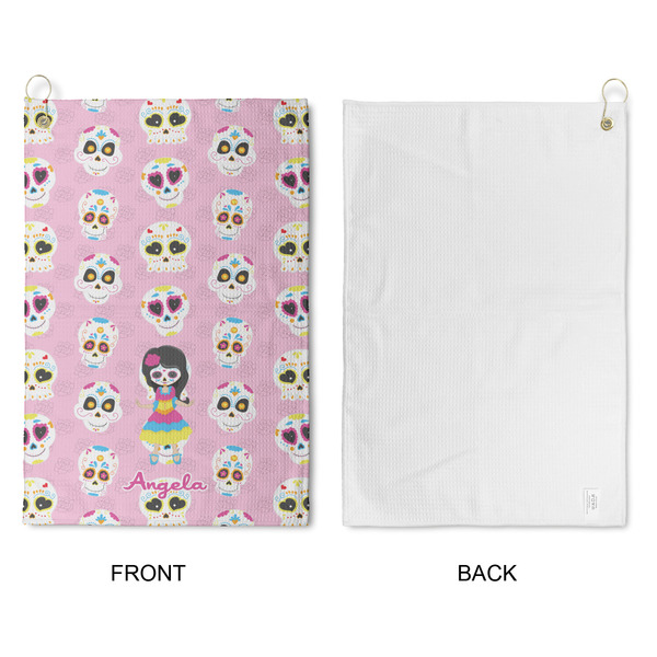 Kids Sugar Skulls Waffle Weave Golf Towel - Approval