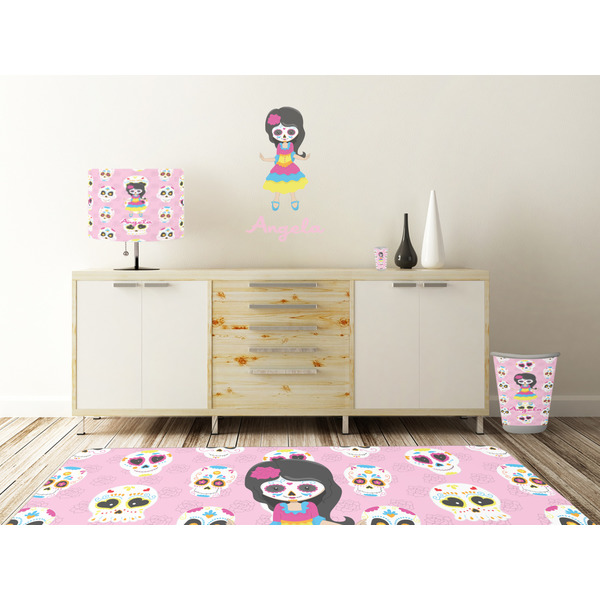 Kids Sugar Skulls Wall Graphic Decal Wooden Desk