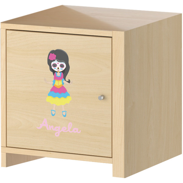 Kids Sugar Skulls Wall Graphic on Wooden Cabinet