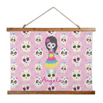 Kids Sugar Skulls Wall Hanging Tapestry - Wide (Personalized)