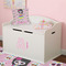 Kids Sugar Skulls Wall Name & Initial Small on Toy Chest