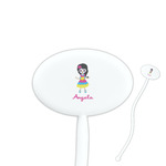 Kids Sugar Skulls Oval Plastic Stir Sticks (Personalized)